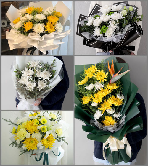 上海奉贤区四团镇长堰村白事花束代送
